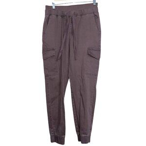 Womens Brown Cargo Joggers With Pockets Size L